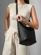 Shoulderbag Backpack M Cavalier Leather Etrier Black cavalier ECLR126M-vue-porte