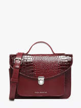 Sac Bandouli�re Croco Vernis Paul marius Rouge croco vernis GEORGCRV