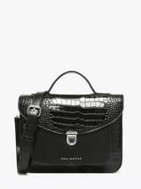 Sac Bandouli�re Croco Vernis Paul marius Noir croco vernis GEORGCRV