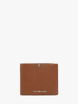 Wallet Corporate Leather Tommy hilfiger Brown corporate AM13969