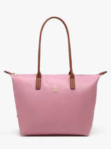 Sac Port� �paule Popette Nylon Tommy hilfiger Rose popette AW17711