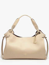 Shoulder Bag Swann Leather Lancel Beige swann A13990