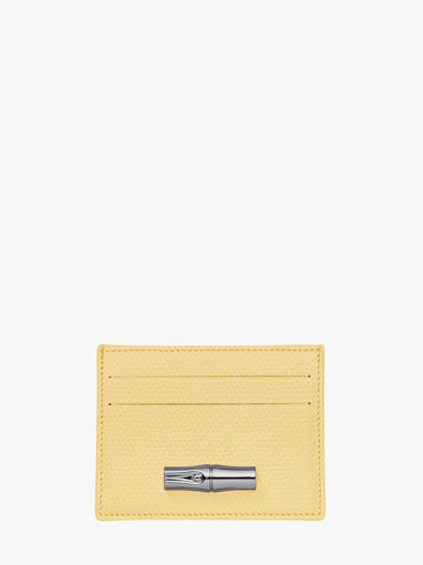 Longchamp Le roseau Bill case / card case Yellow