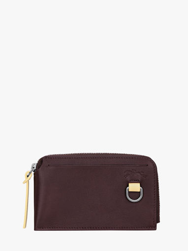 Longchamp Longchamp pocket bicolore Bill case / card case Brown