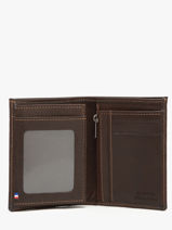 Wallet With Card Holder Leather Etrier Brown oil EOIL5016-vue-porte