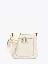 Sac Bandouli�re Mini Cameryn Cuir Lauren ralph lauren Blanc cameryn 31982184