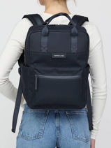 Bergen Pro - 1 Compartment Backpack With 15" Laptop Sleeve Kapten and son Blue essential color PEC-vue-porte