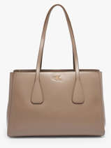 Sac Port� �paule Hardware Monogram Polyester Calvin klein jeans Marron hardware monogram 4F3442G