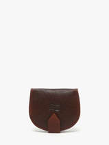 Coin Purse Caviar Leather Crinkles Brown caviar 14239