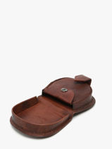 Coin Purse Leather Crinkles Brown caviar 14239-vue-porte