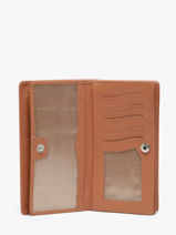 Leather Caviar Wallet Crinkles Brown caviar 14001-vue-porte