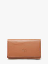 Leather Caviar Wallet Crinkles Brown caviar 14001