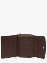 Leather Caviar Wallet Crinkles Brown caviar 14201-vue-porte