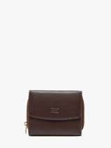 Leather Caviar Wallet Crinkles Brown caviar 14201