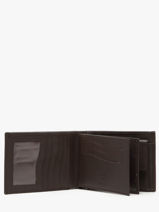 Wallet Caviar Leather Crinkles Brown caviar 14082-vue-porte