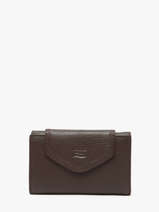 Portefeuille Cuir Crinkles Marron caviar 15020