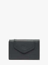 Wallet Caviar Leather Crinkles Blue caviar 15020