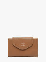 Portefeuille Cuir Crinkles Marron caviar 15020