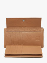 Wallet Leather Crinkles Brown caviar 14104-vue-porte