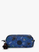 3-compartment Pouch Kipling Blue back to school / pbg PBGI3560