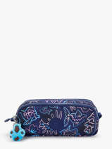3-compartment Pouch Kipling Blue back to school / pbg PBGI3560