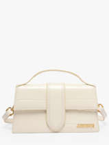 Preloved Leather Grand Bambino Crossbody Bag Jacquemus White second life 1567341