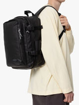 Cabin Duffle Bag Backpack Tarp Eastpak Black tarp A5BKDTAR-vue-porte