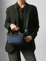 Longchamp Le pliage energy Sacs port� main Bleu-vue-porte