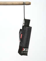 Foldable Umbrella Isotoner Black parapluie 9451