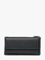 Portefeuille Cuir Crinkles Bleu caviar 14104