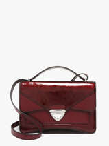 Sac Bandouli�re Madame George Star Cuir Paul marius Rouge star MGEORSTA