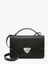 Leather Madame George Caviar Crossbody Bag Paul marius Black caviar MGEORCAV