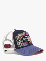 Casquette Von dutch Bleu accessoires PATCHES-vue-porte