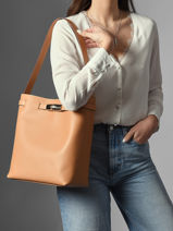 Longchamp Le smart Besaces Beige-vue-porte