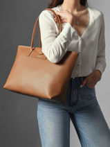 Sac Port� �paule Maya Double Kba Lancaster Marron maya double kba 103-vue-porte