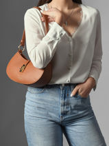 Crossbody Bag Milano Horizon Sophie Leather Lancaster Brown milano horizon sophie 80-vue-porte