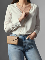 Wallet Sierra Leather Lancaster Beige sierra pm 15-vue-porte