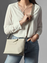 Shoulder Bag Maya Double Kba Lancaster Gray maya double kba 105-vue-porte