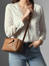 Sac Bandouli�re Maya Double Kba Lancaster Marron maya double kba 106-vue-porte