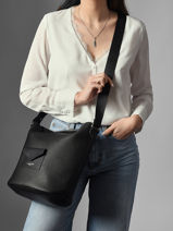 Crossbody Bag Maya Double Kba Lancaster Black maya double kba 107-vue-porte