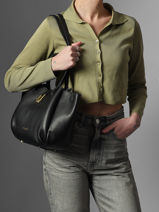 Shoulder Bag Milano Horizon  Leather Lancaster Black milano horizon  82-vue-porte