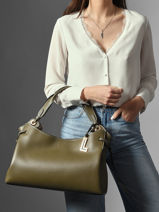 Sac Port� �paule Swann Cuir Lancel Vert swann A13990-vue-porte