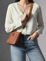 Leather Mini Cameryn Crossbody Bag Lauren ralph lauren Yellow cameryn 31982184-vue-porte