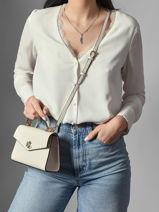 Handbag Farrah Leather Lauren ralph lauren White farrah 31968761-vue-porte