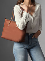 Small Nylon Keaton 26 Shoulder Bag Lauren ralph lauren Brown chadwick 31916737-vue-porte