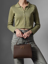 Sac Bandouli�re Argile Miniprix Marron argile R1997-vue-porte