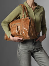 Shoulder Bag Elefante Leather Milano Brown elefante EF24095-vue-porte