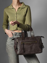 Sac � Main Wt Becolore Miniprix Marron wt becolore 6511-vue-porte