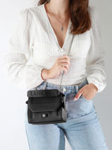 Sac � Main S Ninon Cuir Lancel Noir ninon A09221-vue-porte