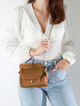 Sac � Main S Ninon Cuir Lancel Marron ninon A09221-vue-porte